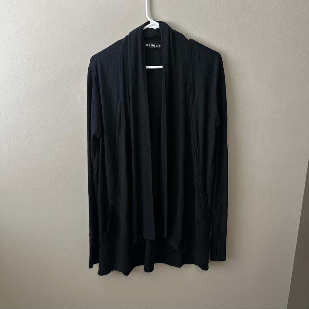 Athleta Black Knit Cardigan - Soft